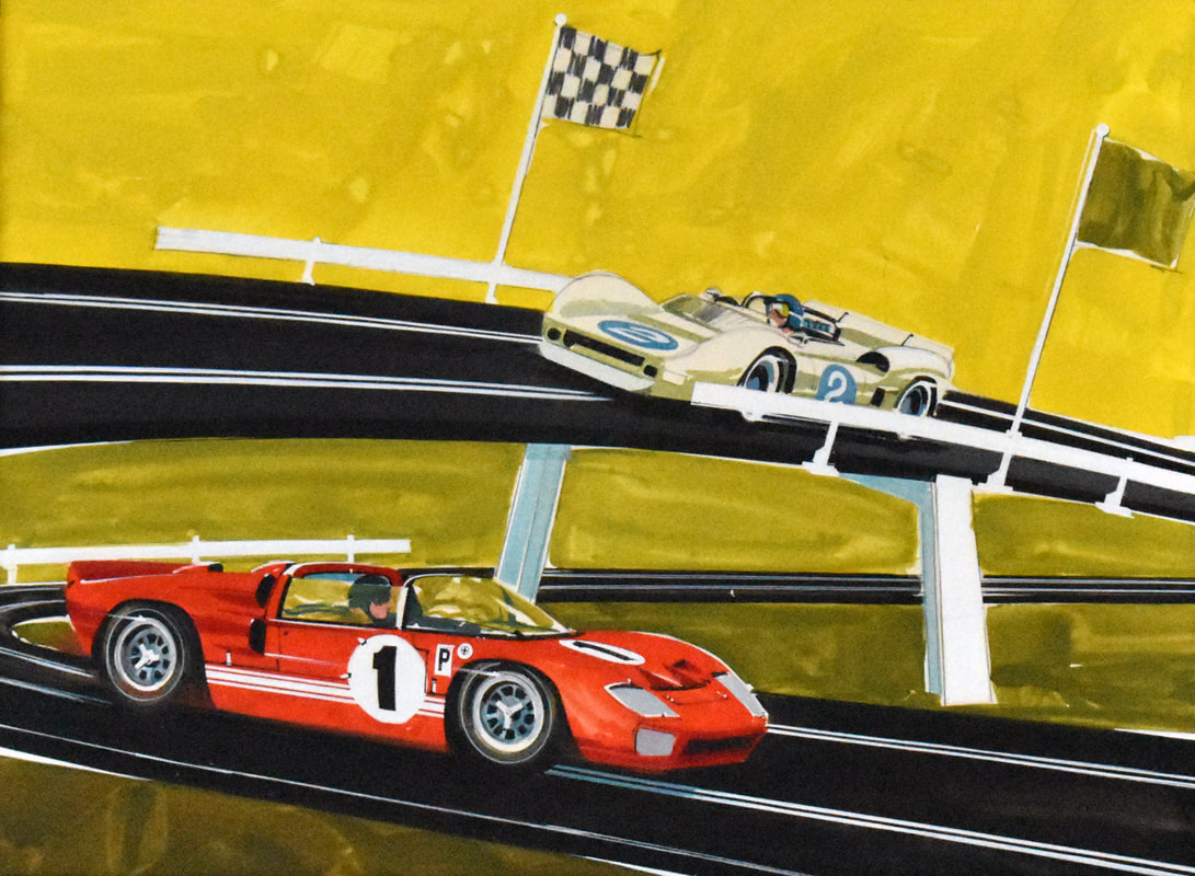 Otto Kuhni Artwork - Automobiles - Racetrack