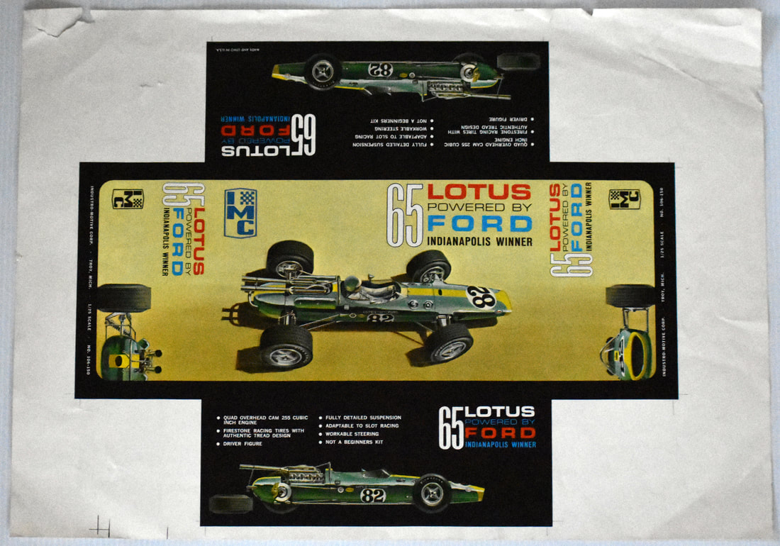 Otto Kuhni Artwork - Printer's Proofs - 65 Lotus Powered by Ford