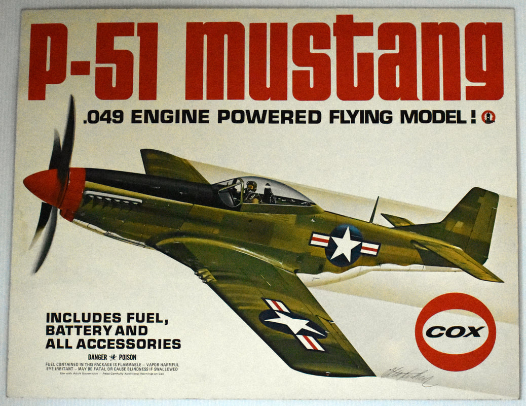 Otto Kuhni Artwork - Early Commercial Works - Cox - P-51 Mustang