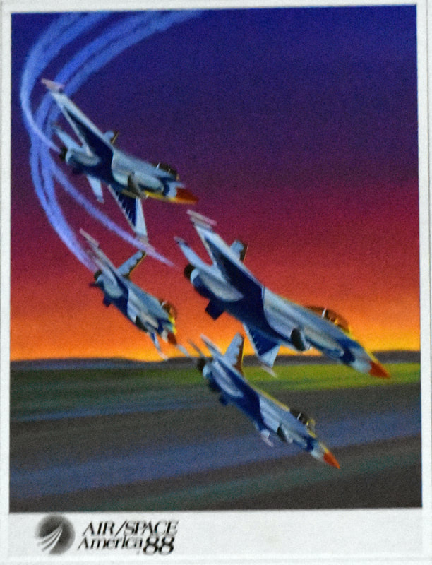 Otto Kuhni Artwork - Early Commercial Works - Air / Space America (1988)