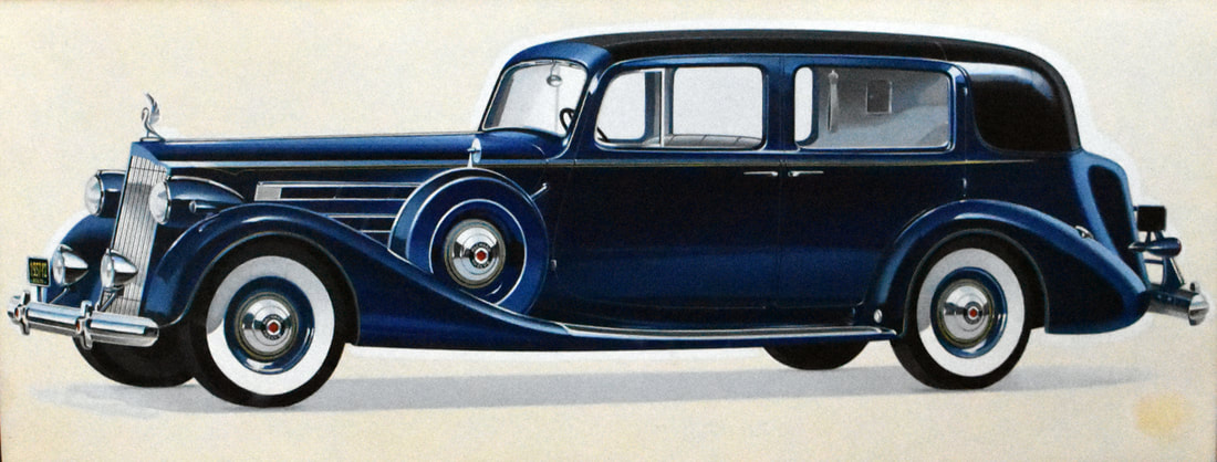 Otto Kuhni Artwork - Automobiles - Blue Car