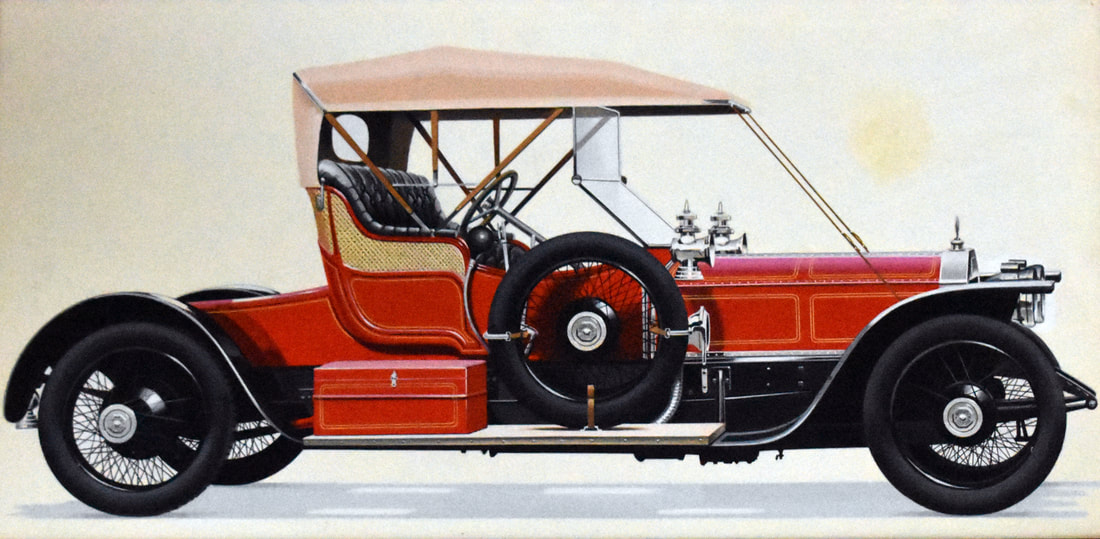 Otto Kuhni Artwork - Automobiles - Red Car