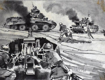 Otto Kuhni Artwork - Hand Drawings - Tanks