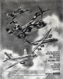 Otto Kuhni Artwork - Hand Drawing - Tektronic Airplanes